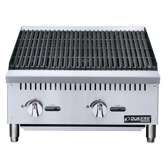 Dukers DCRB24 Countertop Gas Charbroiler 24"W x 28-3/4"D x 15-3/8", 70K BTU Dukers DCRB24 Countertop Gas Charbroiler 24"W x 28-3/4"D x 15-3/8", 70K BTU