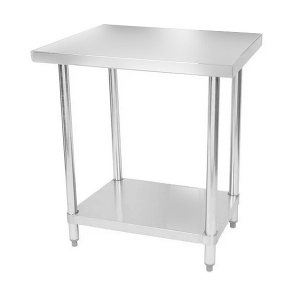 Falcon WT-3030 Economy Work Table, 30"W x 30"D x 34"H, Galvanized Undershelf