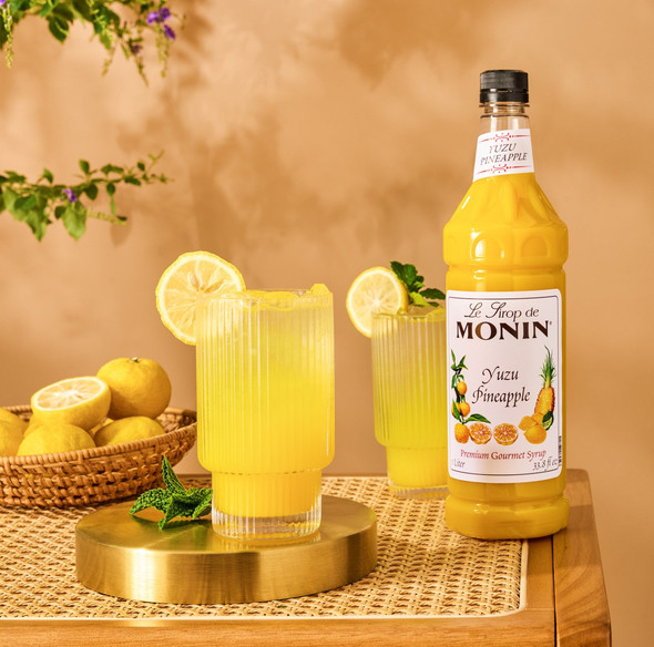 Monin Yuzu Pineapple Syrup, 1 Liter Monin Yuzu Pineapple Syrup, 1 Liter