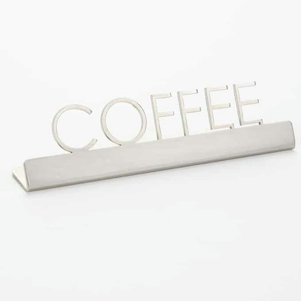 American Metalcraft SSC5 "Coffe" Sign, Stainless Steel