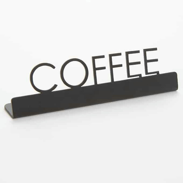 American Metalcraft SBC5 "Coffe" Sign, Stainless Steel, Black