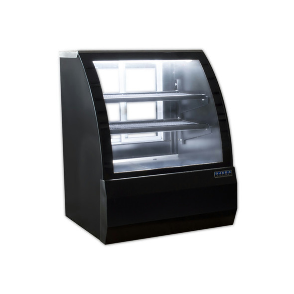 OJEDA RDCH3 Refrigerated Deli Case, Curved Glass Front, 10 cu. ft.