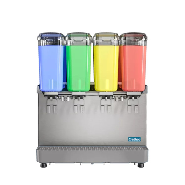 Crathco SR-4E-16 Mini Quad Pre-Mix Cold Beverage Dispenser, (4) 2.4 Gallon Bowl