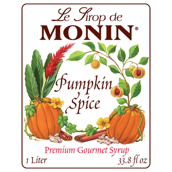 Monin Syrup Pumpkin Spice, 1 Liter Monin Syrup Pumpkin Spice, 1 Liter