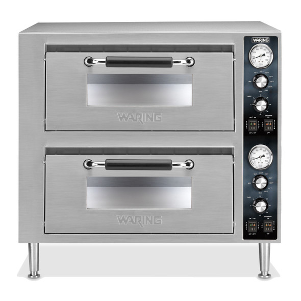 Waring WPO750 Countertop Electric Double-Deck Pizza Oven, 27"W