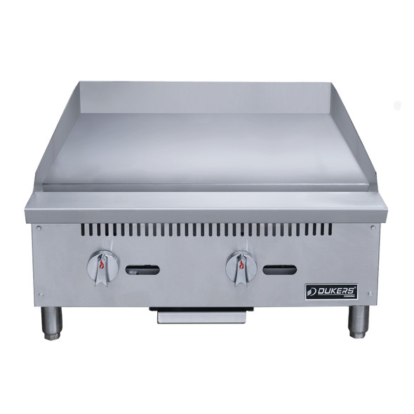 Dukers DCGM24 24" Gas Griddle, Countertop, Smooth Plate