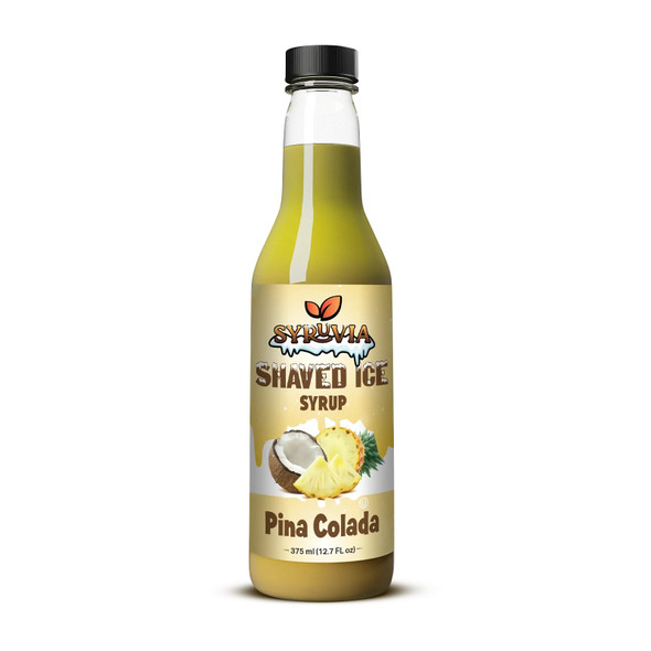 Syruvia SY-5704 Shaved Ice Pina Colada Syrup 12.7 fl oz. Syruvia SY-5704 Shaved Ice Pina Colada Syrup 12.7 fl oz.