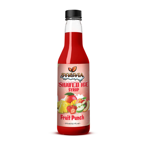 Syruvia SY-5718 Shaved Ice Fruit Punch  Syrup 12.7 fl oz. Syruvia SY-5718 Shaved Ice Fruit Punch  Syrup 12.7 fl oz.
