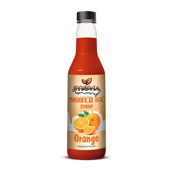 Syruvia SY-5716 Shaved Ice Orange Syrup 12.7 fl oz. Syruvia SY-5716 Shaved Ice Orange Syrup 12.7 fl oz.