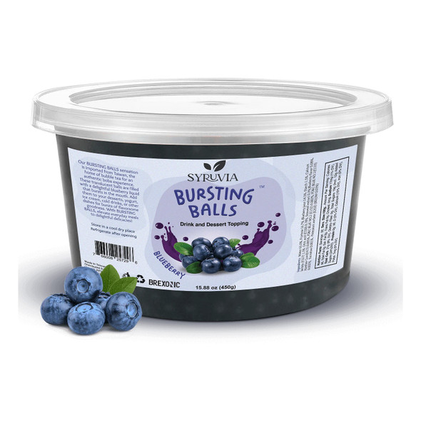 Syruvia BB-5717 Popping Boba Blueberry Flavored, 1 LB