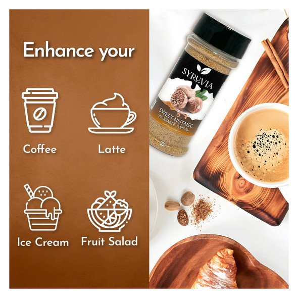 Syruvia SY-7681 Shakable Topping Sweet Nutmeg 5.5 oz Syruvia SY-7681 Shakable Topping Sweet Nutmeg 5.5 oz