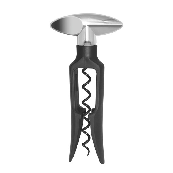 OGGI 7643 Self Pull Corkscrew, Black Handle