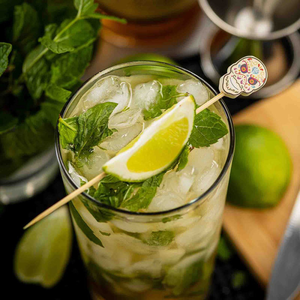 TABLECRAFT 12793 Decorative Picks, Day of the Dead, (100/pack)