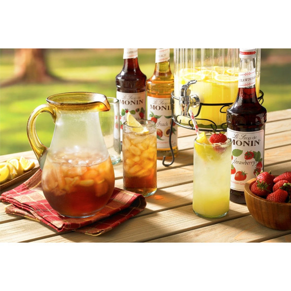 Monin Peach Syrup, 1 Liter Monin Peach Syrup, 1 Liter