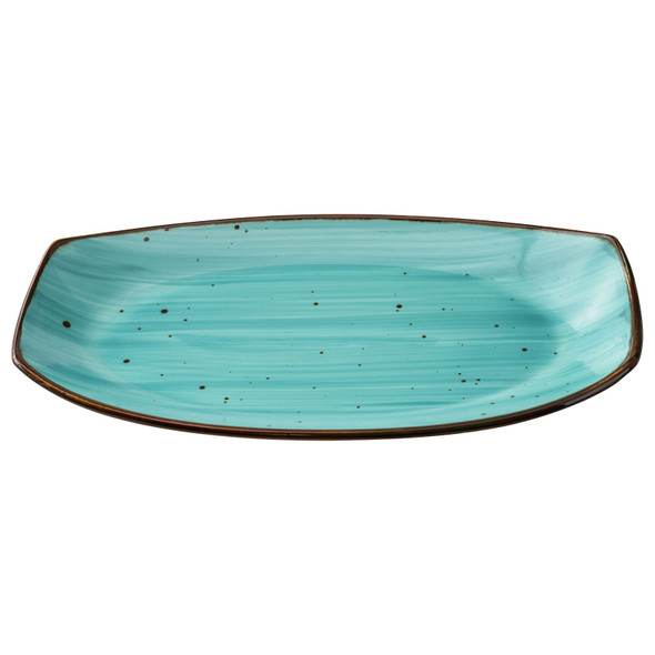 YANCO LY-213TQ Lyon Plate, 13"x7", Rectangular, Trquoise, (24/Case) YANCO LY-213TQ Lyon Plate, 13"x7", Rectangular, Trquoise, (24/Case)