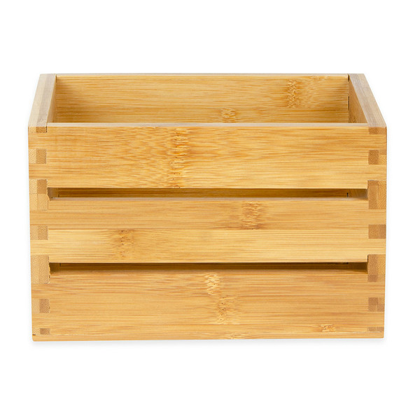 American Metalcraft WCBA7 Caddy, 7-1/2"x6-1/4"x4-3/4", Rectangular, Bamboo American Metalcraft WCBA7 Caddy, 7-1/2"x6-1/4"x4-3/4", Rectangular, Bamboo