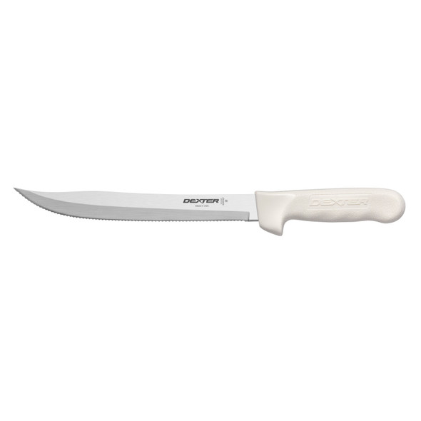 Dexter 13563 Utility Slicer, 9", Polypropylene, White Handle Dexter 13563 Utility Slicer, 9", Polypropylene, White Handle