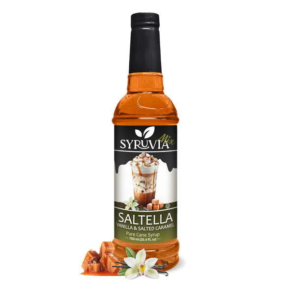 Syruvia Vanilla Salted Caramel (Saltella) Syrup 750 mL