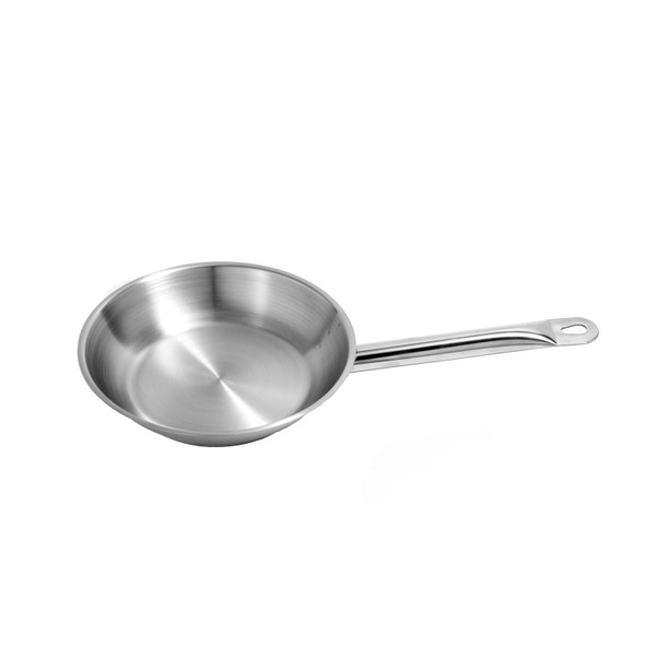CAC S1FP-11 Fry Pan, 11", Induction Ready, Stainless Steel, Tri-Ply