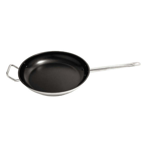 CAC S2FP-12HN Fry Pan, 12", Non Stick, Induction Ready, Stainless Steel