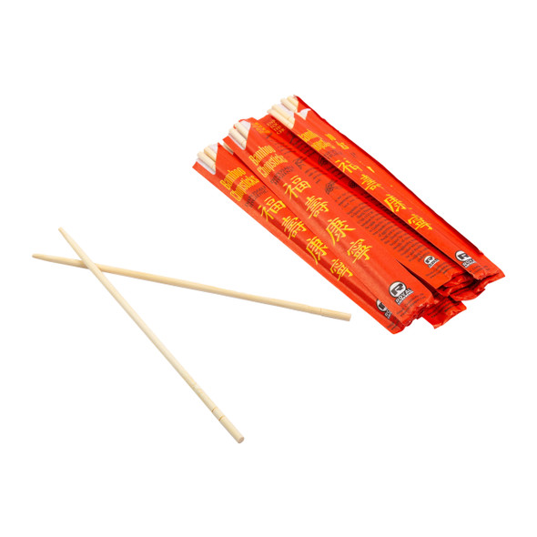 Royal R809 9" Bamboo Chopsticks, Red Paper, (100/Pack) Royal R809 9" Bamboo Chopsticks, Red Paper, (100/Pack)