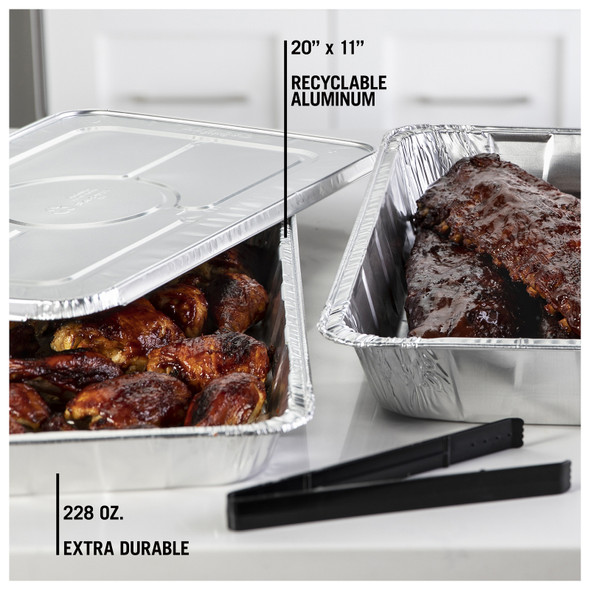 Pactiv Y6120XH Aluminum Steam Pans Full Size, (40/Case) Pactiv Y6120XH Aluminum Steam Pans Full Size, (40/Case)