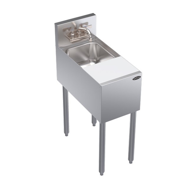 Krowne KR24-MC12 Underbar Speed Station, 12"W x 24"D O.A., dump sink