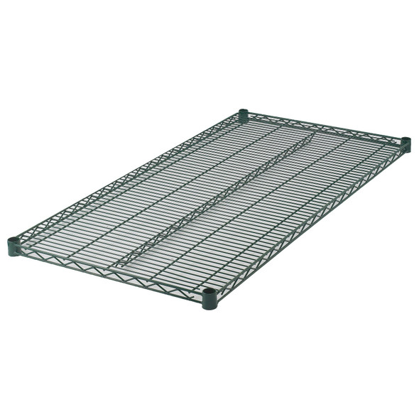 Winco VEX-2148 Wire Shelf, 21" x 48", Green Epoxy, Up to 850 lb