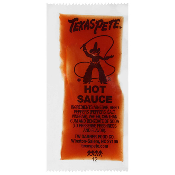 Texas Pete Hot Sauce Single Serve, 200 Packets/Case