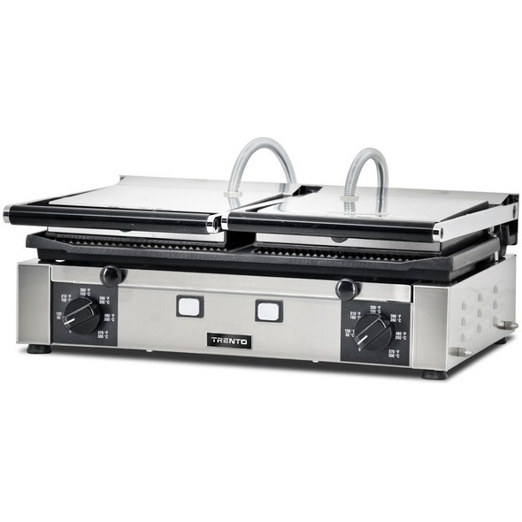 Omcan PG-IT-0737-R Trento Sandwich Grill, double, 10" x 19" Grill Surface