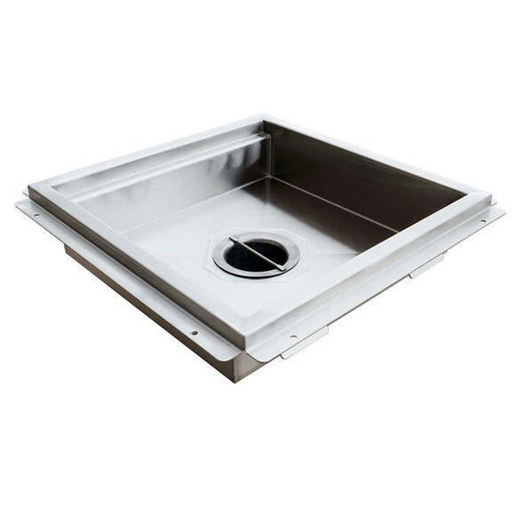 Omcan 44612 Stainless Steel Floor Trough, 18" x 18"