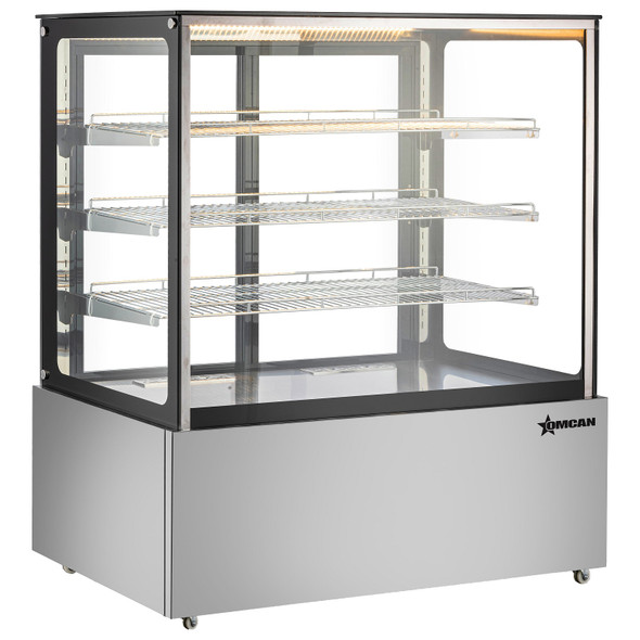 Omcan RE-CN-0371 Heated Display Case, 49"W, Sliding Door, 21.0 cu. ft.