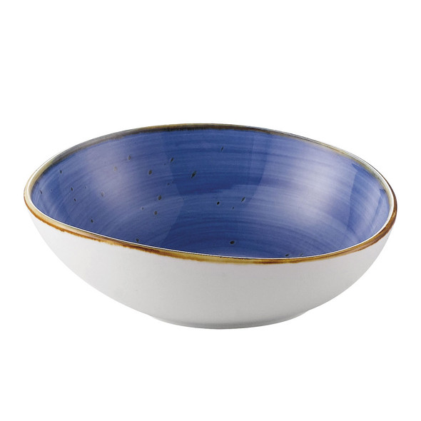 CAC TUS-B7-BLU Tucson Soup/Salad Bowl, 20 oz., Blue, (24/Case)