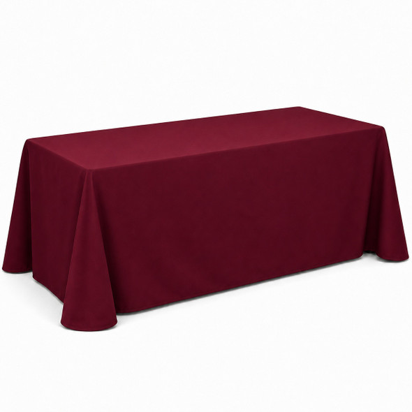 FORTUNE TC-36X72-BURGUNDY Table Cloth, 36" x 72", Rectangle, Burgundy