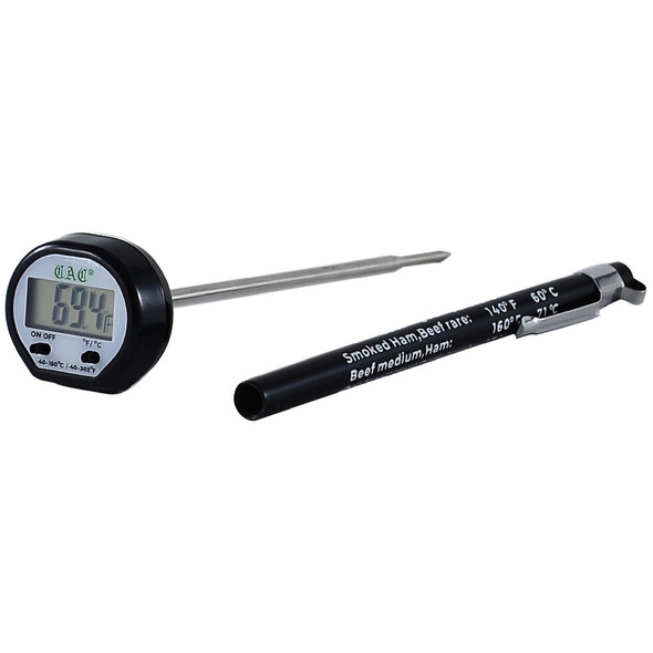 CAC FPMT-DG20 Digital Instant Read Thermometer, 1" LCD