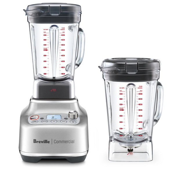 Breville CBL920BSS1BNA1 Super Q Pro 2.4 HP Commercial Blender with (2) 68 oz. Containers, 120V