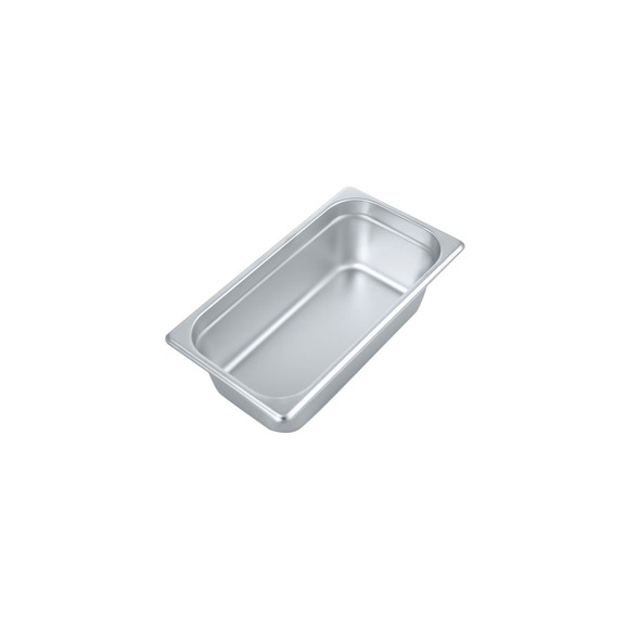 CAC STPT-23-4 Steam Pan, 1/3-size, 4" deep, 23 gauge, Heavy Duty