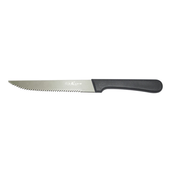 CAC KESK-50 Steak Knife, 5", Pointed Tip,  Black Handle (12/Box)