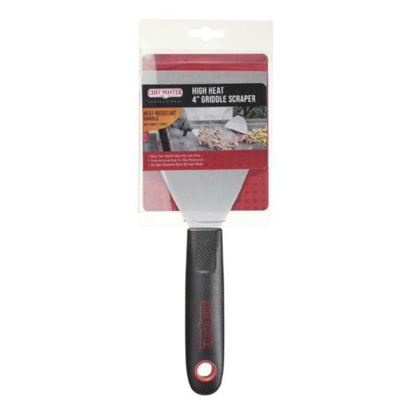 CHEFMASTER 90261 Griddle Scraper, high heat handle, 4"