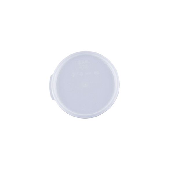 CAC FS2R-24CV-T Container Cover, for 2 QT - 4 QT, Round, Translucent