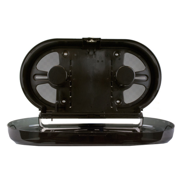 JANICO 2010 Toilet Paper Dispenser, Double Roll, Plastic, 9"