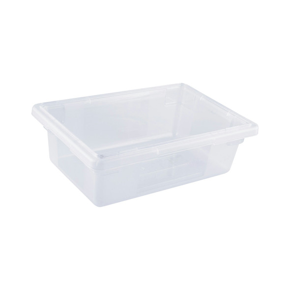 CAC FS1H-6C Food Storage Box, Half Size, 12"x18"x6", Clear