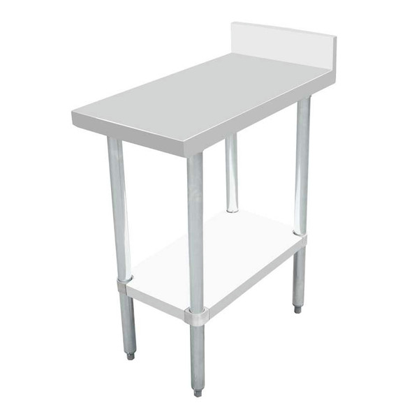 OMCAN 46514 Equipment Filler Table, 15"W x 30"D, 4" Backsplash