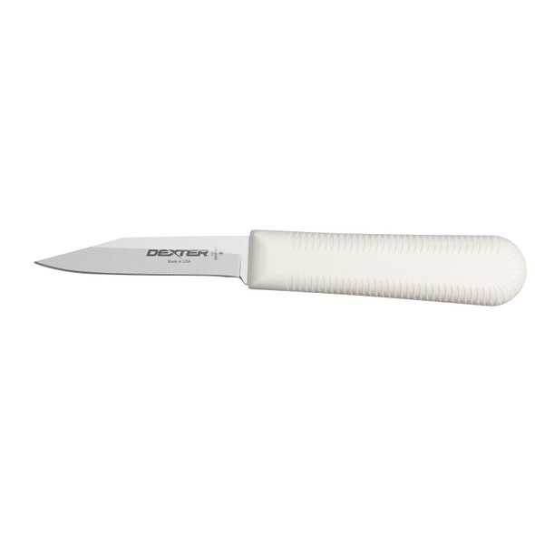 Dexter 15173 Paring Knife, 3-1/4" clip point, White Handle