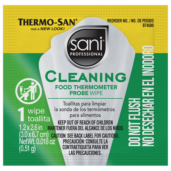 Sani Professional Food Thermometer Cleaning Wipe, (1500ct/Pack)