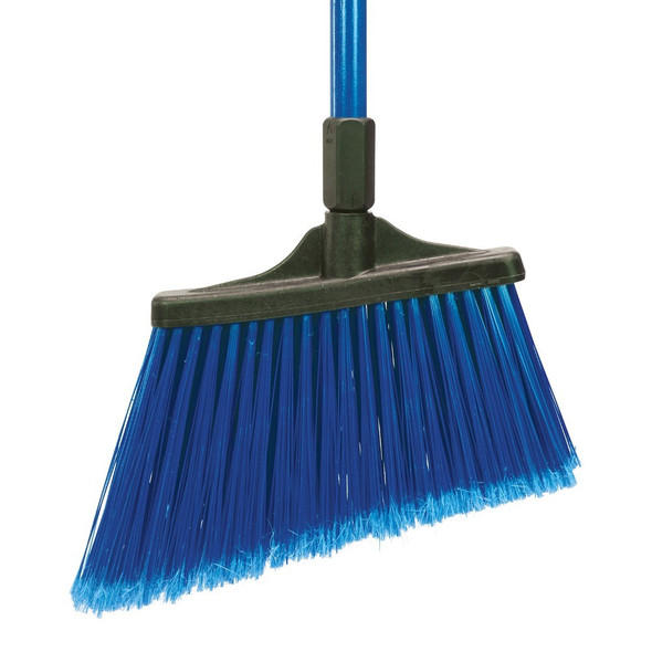 Ocedar 91370 MaxiSweep Angle Broom, Flagged, Blue Fiberglass Handle