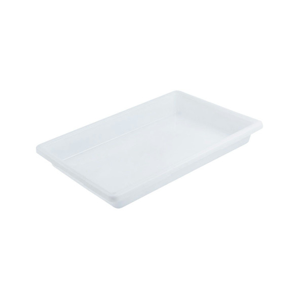 CAC FS4H-3W Food Storage Box, Half Size 12"x18"x3", White, 1.75 Gallon