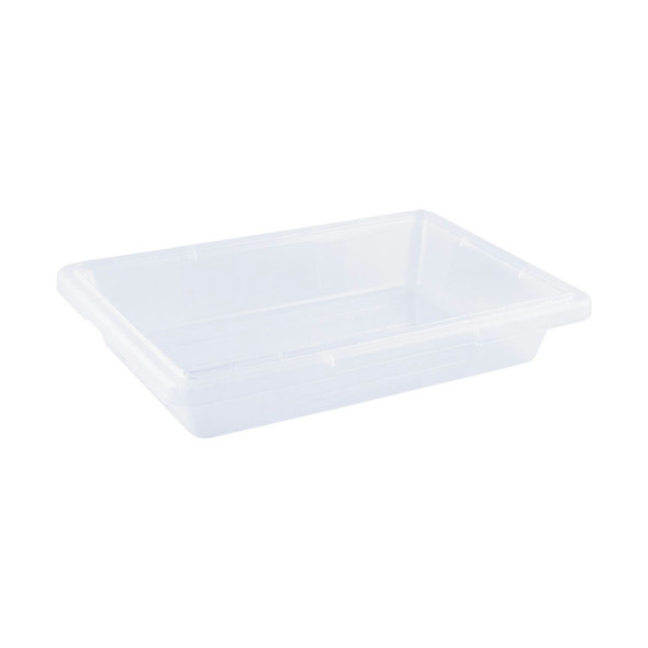 CAC FS1H-3C Food Storage Box, Half Size, 12"x18"x3", Clear