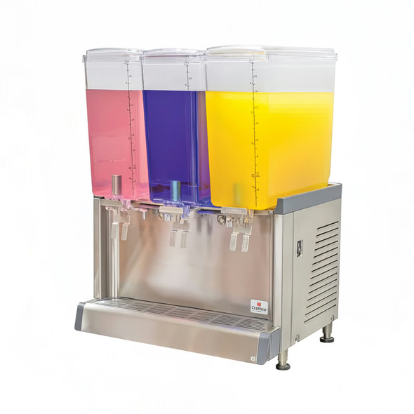 Crathco CS-3L-16-290 Pre-Mix Cold Beverage Dispenser, (3) 4.75 Gallon Bowls