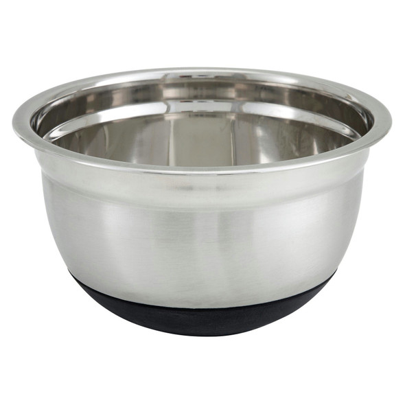Winco MXRU-800 German Mixing Bowl, 8 qt., 11-3/4", W/ Black Silicone